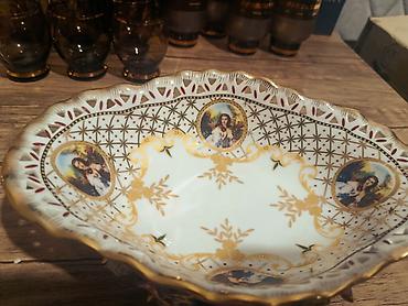 meyvə dükanı: Porcelan dekorativ meyvə/şirniyyat qabı - Material: yüksək — 3