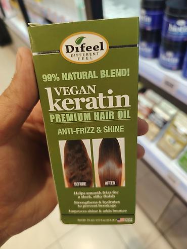 Difeel Vegan Keratin Premium Hair Oil saç yağı. 99% natural blend