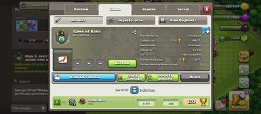 Digər oyun və konsollar: 3level klan satilir Adi Game Of Baku. "Klan" menyusunun