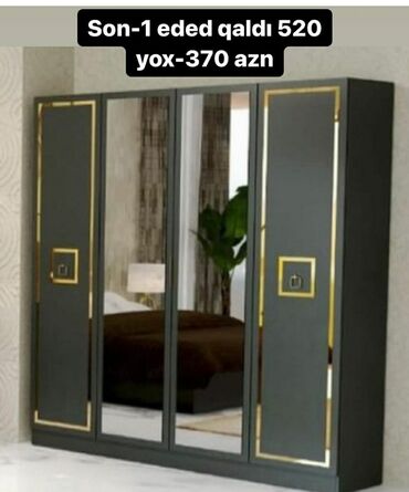 Dolablar: Yeni, Açılan, 3 qapılı Düz dolab, Qarderob, paltar dolabı, Azərbaycan — 20