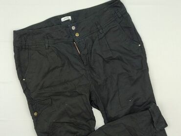 spodnie dla szerokich bioder: Pimkie, Material trousers for women, XL (EU 42)