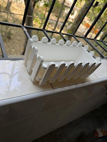 gul dibcek: 12 eded dibcek - 24x12x9 olculeri. 1 ededi 5 manat Ağ rəngli — 1
