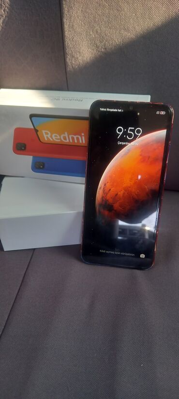 ayfon 6 s: Xiaomi Redmi 9C, 64 GB, rəng - Göy, 
 Barmaq izi, İki sim kartlı