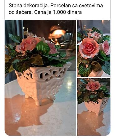 mali suncobrani: Stona dekoracija – elegantna porcelanska saksija sa ukrasnim otvorima — 1