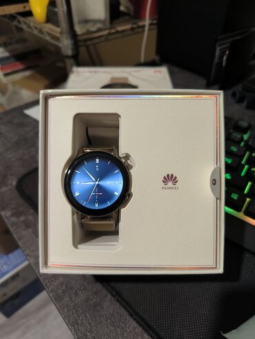 huawei y9 prime: Смарт-часы Huawei Watch GT 3 42mm + Gold Milanese Strap в хорошем