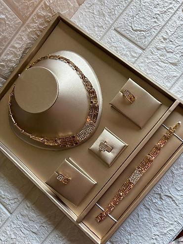 Setovi nakita: Komplet nakita – ogrlica, narukvica, prsten i minđuše - Elegantno — 8