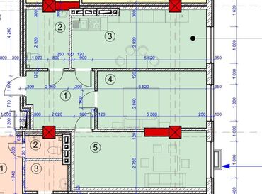 Продажа квартир: 2 комнаты, 66 м², 5 этаж