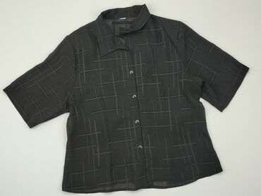 czarne eleganckie bluzki krótki rękaw: Сорочка жіноча, M, стан - Хороший