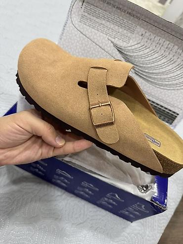 триколор: Сабо, 41, Birkenstock, Новый, цвет - Бежевый, Самовывоз, Платная доставка — 1