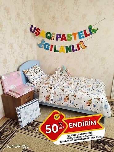 Yataq otağı dəstləri: Məhsul: Gilan Pastel yataq dəsti Xüsusiyyətlər: - Material: Yumşaq — 7