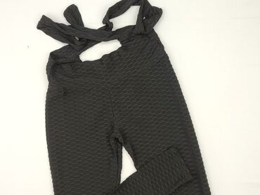 jeansy damskie cropp: Leggings Sports for women, Black, size S (EU 36)