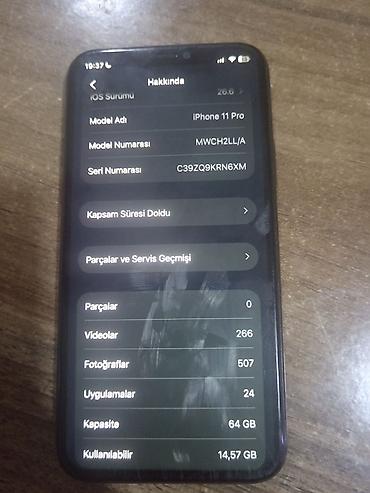 ayfon 20: IPhone 11 Pro, 64 GB, Space Gray, Face ID — 6