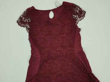 sukienki wieczorowe bordowe: Blouse, H&M, S (EU 36), condition - Very good