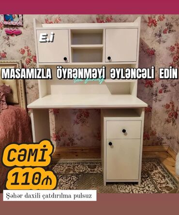 uşaq yazı stolları: Для девочки и мальчика, Новый, Письменный стол