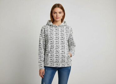 szara bluza z kapturem cropp: Cropp, Bluza z kapturem damska, rozmiar L