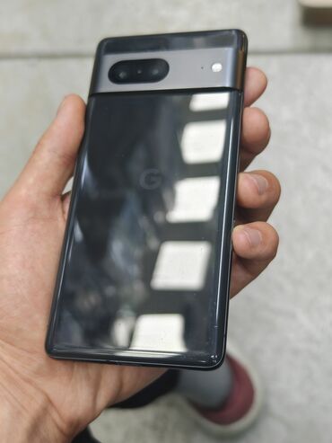 скупка телефонов дорого: Google Pixel 7, Колдонулган, 128 ГБ, түсү - Кара, 2 SIM, eSIM