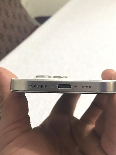 aiphone 12: IPhone 16 Pro, Б/у, 128 ГБ, White Titanium, Наушники, Зарядное устройство, Чехол, 92 % — 5