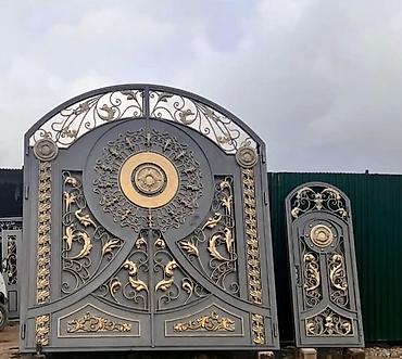 Həyət darvazaları: Metal EN MMC olaraq istədiyiniz forma və ölçüde demir işlerinin — 8