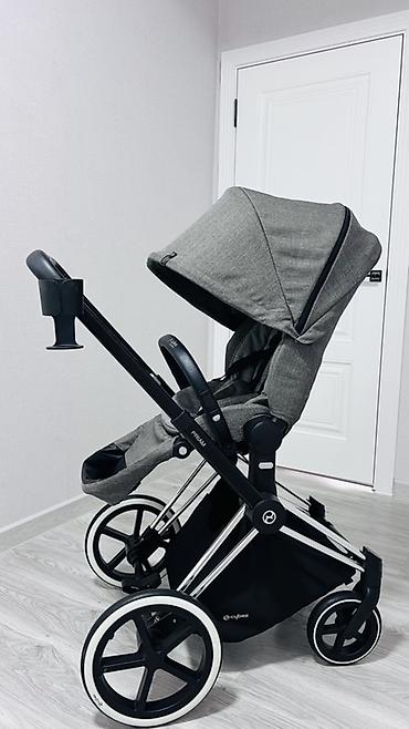 priam: Коляска, Cybex, цвет - Серебристый, Б/у, Самовывоз, Платная доставка — 1