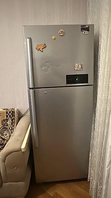 pec satilir: LG ikiqapılı soyuducu (üstdən dondurucu) - Rəng: metalik/gümüşü - — 1
