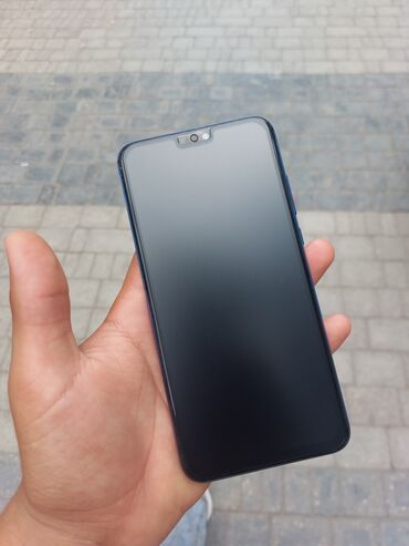 телефон флай фс458: Honor 8X, 128 GB, rəng - Göy, Sensor, Barmaq izi, İki sim kartlı
