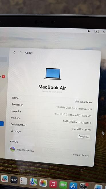apple klaviatura: MacBook Air 13" Retina (2018) – detallı spesifikasiyalar: - Prosessor — 2