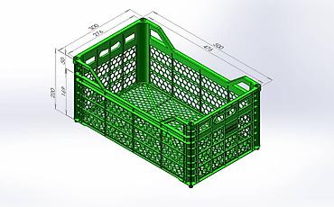 Konteynerlər: Plastik ventilasiya dəlikli yeşik Məhsul təsviri: - Material: möhkəm — 3