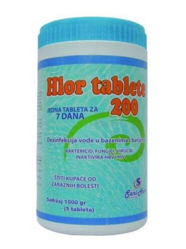 28 oglasa | lalafo.rs: Hlor Tablete 200g/5 tableta 1kg Hlor Tablete 200g Hlor tablete su