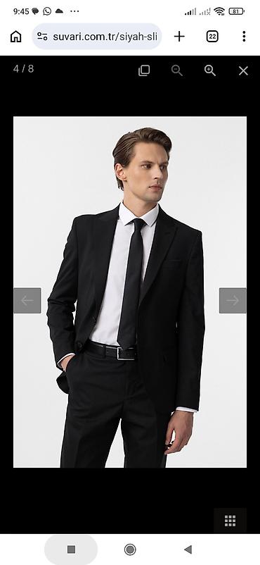 Kostyumlar: Süvari kişi kostyum dəsti – Slim Fit, düz model ünvan Xalqlar dostluğu — 9