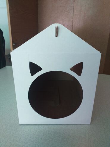 отдам даром котят: Картонный домик для кошек маленькой породы, для котят, щенят