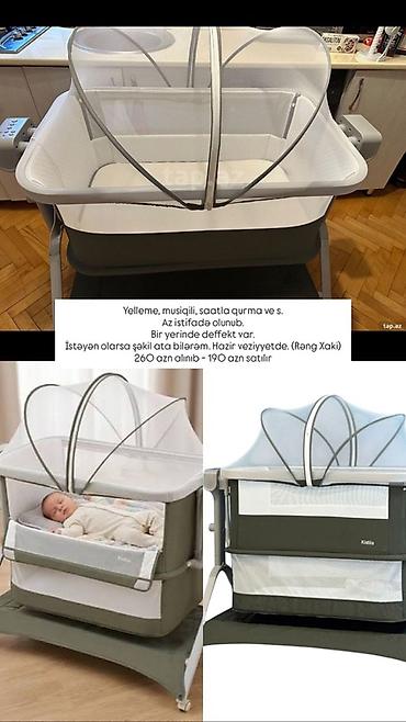 Nənnilər: Kiddie beşik/koliklə beşik – rəng: xaki. Xüsusiyyətlər: - Yelləmə — 1