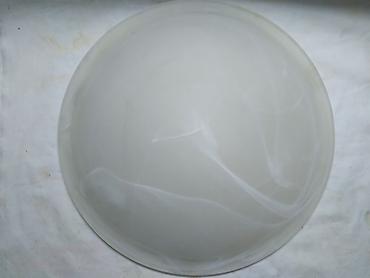 cepac drva: Plafonjera metalena okrugla staklo dia 30 cm. metalni deo dia 24 cm. 2 — 4