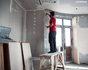 Шпаклевка: Шпаклевка 1+2слой тартабыз +шкурка шлифовка покраска — 5