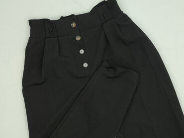 biale buty do czarnych rajstop: Primark, Material trousers for women, size M (EU 38)