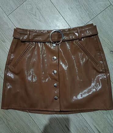 plis suknja: S (EU 36), color - Brown