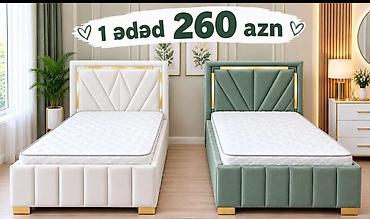 pambiq parca: Tək nəfərlik soft yataq çərçivəsi və döşək dəsti - Dizayn: Yumşaq — 6
