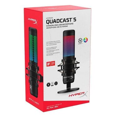 акустические системы frewico с микрофоном: Продам ТОПовый конденсаторный микрофон от HYPERX - QUADCAST S RGB