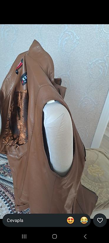 мужские кожаные куртки в баку: Кожаная куртка, One size — 2