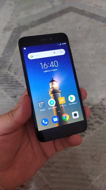 телефоны масла: Xiaomi, Redmi Go, Б/у, 16 ГБ, цвет - Черный, 2 SIM