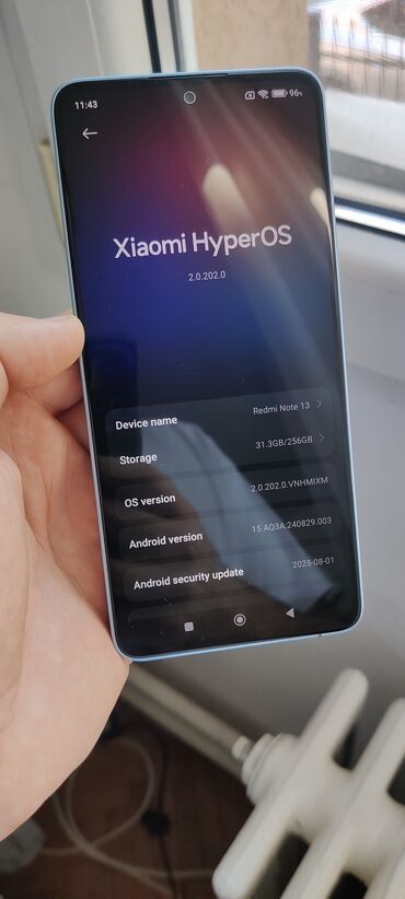 Xiaomi: Xiaomi Redmi Note 13, 256 GB, bоја - Svetloplava, Dual SIM, Face ID, Otisak prsta — 8