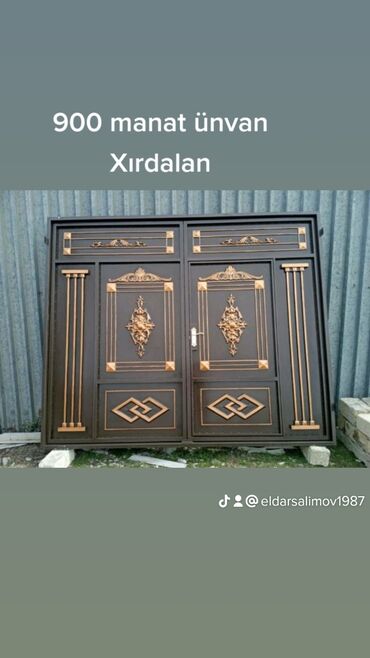 Giriş qapıları: Yeni Giriş qapısı 90x205 sm Zamok və çərçivə ilə, Zəmanətli, Ödənişli quraşdırma, Ödənişli çatdırılma, Rayonlara çatdırılma — 5