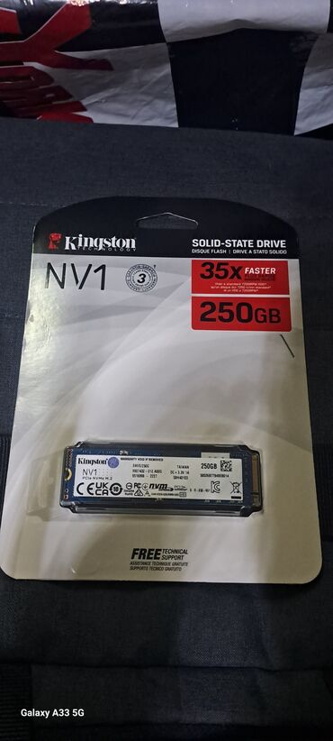 hard disk qiyməti: Kingston Nv1 250Gb Nvme Ssd 2100/1100 (snvs/250g)
Qiymət 50 AZN