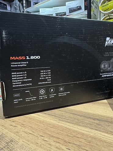 mono block: Моноблок усилитель AMP MASS 1.800 - Мощность: 800 W RMS (класс D — 6