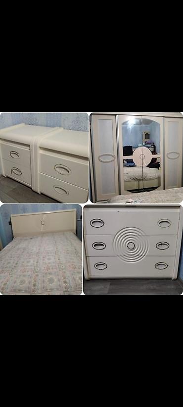 Mebel: İkinəfərlik çarpayı, 2 tumba, Komod, Termo, İşlənmiş — 1