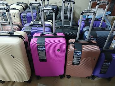 Çamadanlar: Sərnişin çamadan dəsti – Billa model - Ölçülər: 3’lük dəst (böyük — 5