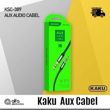 Klaviaturalar: "Aux" audio kabeli Audio kabel AUX JACK M - KAKU KSC-389. Kabel