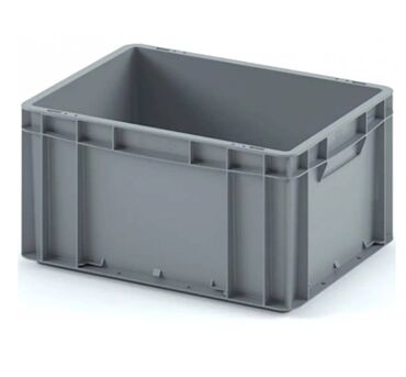 Другое оборудование для бизнеса: Пластиковый ящик 400х300х220 (ЕС-4322) с гладким дном, без крышки