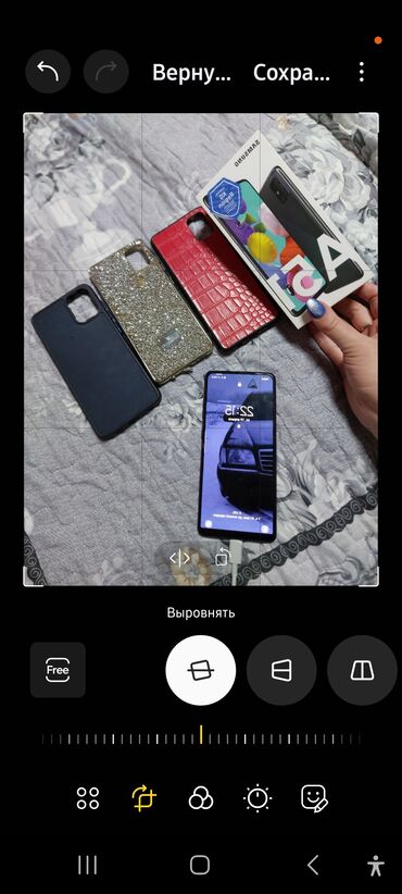 срв чехол: Samsung A51, Б/у, 128 ГБ, цвет - Черный, 2 SIM