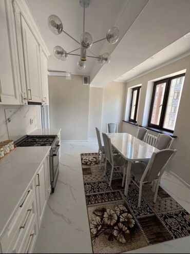 дом квартира жалал абад: 3 комнаты, 100 м², Элитка, 4 этаж, Евроремонт