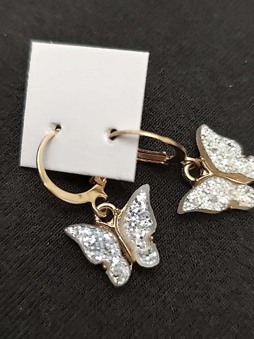 Minđuše: Set minđuša – više modela gs - Srebrne kružne minđuše sa — 23